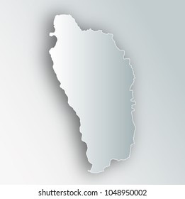 Dominica Map Frame Icon
