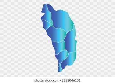 Dominica Map teal blue Color Background quality files png