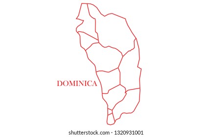 Dominica red line map