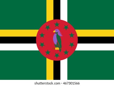Dominica Vector Flag