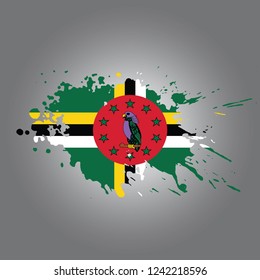 Dominica Vector paint stain