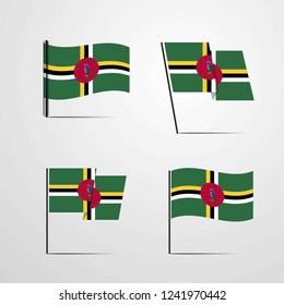 Dominica waving flag