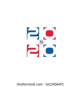Dominican Independence day logo vector