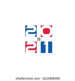 Dominican Independence day logo vector