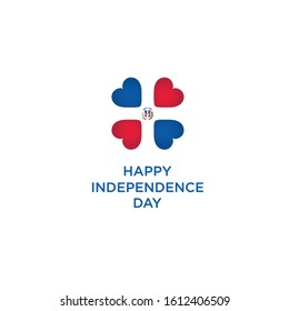 Dominican Independence day logo vector