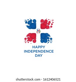 Dominican Independence day logo vector