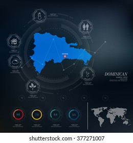 DOMINICAN map infographic