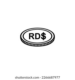 Dominican Republic Currency Symbol, Dominican Peso Icon, DOP Sign. Vector Illustration