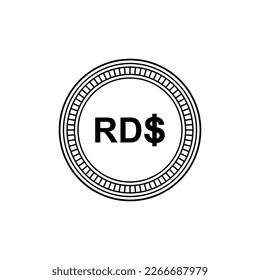 Dominican Republic Currency Symbol, Dominican Peso Icon, DOP Sign. Vector Illustration