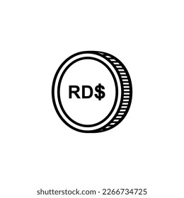 Dominican Republic Currency Symbol, Dominican Peso Icon, DOP Sign. Vector Illustration