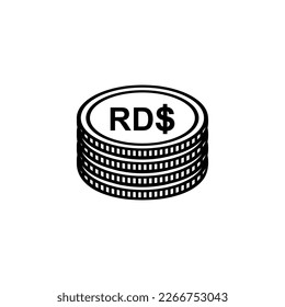 Dominican Republic Currency Symbol, Dominican Peso Icon, DOP Sign. Vector Illustration