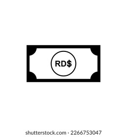 Dominican Republic Currency Symbol, Dominican Peso Icon, DOP Sign. Vector Illustration