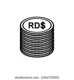 Dominican Republic Currency Symbol, Dominican Peso Icon, DOP Sign. Vector Illustration