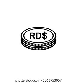 Dominican Republic Currency Symbol, Dominican Peso Icon, DOP Sign. Vector Illustration