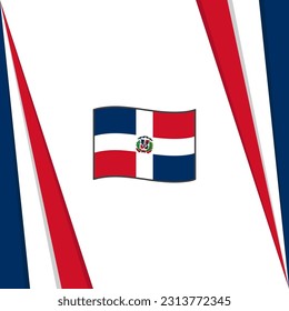 Dominican Republic Flag Abstract Background Design Template. Dominican Republic Independence Day Banner Social Media Post. Dominican Republic Flag