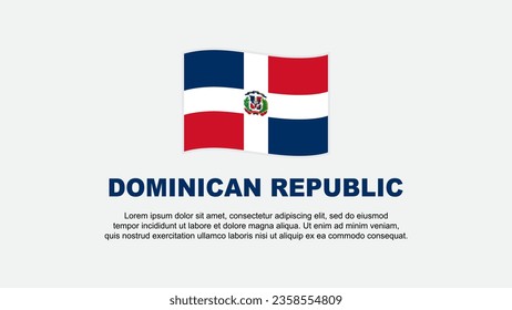 Dominican Republic Flag Abstract Background Design Template. Dominican Republic Independence Day Banner Social Media Vector Illustration. Dominican Republic Background