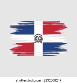 Dominikanische Republik-Flagge - Vektorgrafik