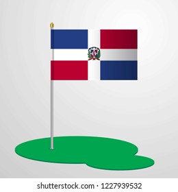 Dominican Republic Flag Pole