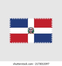 Dominican Republic Flag Vector. National Flag