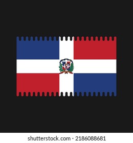 Dominican Republic Flag Vector. National Flag