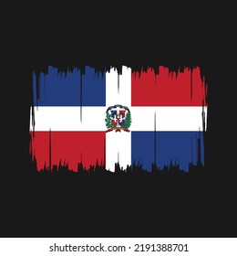 Dominican Republic Flag Vector. National Flag