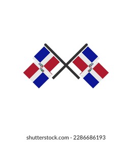 Dominican Republic flags icon set, Dominican Republic independence day icon set vector sign symbol