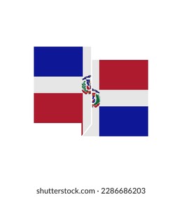 Dominican Republic flags icon set, Dominican Republic independence day icon set vector sign symbol