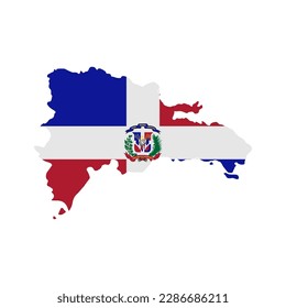 Dominican Republic flags icon set, Dominican Republic independence day icon set vector sign symbol