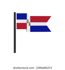 Dominican Republic flags icon set, Dominican Republic independence day icon set vector sign symbol