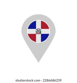 Dominican Republic flags icon set, Dominican Republic independence day icon set vector sign symbol