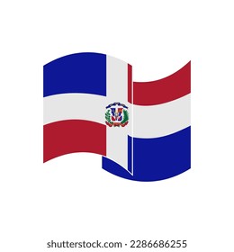 Dominican Republic flags icon set, Dominican Republic independence day icon set vector sign symbol