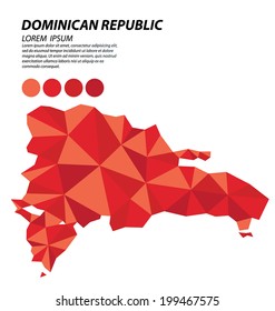 Dominican Republic geometric concept design