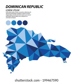 Dominican Republic geometric concept design