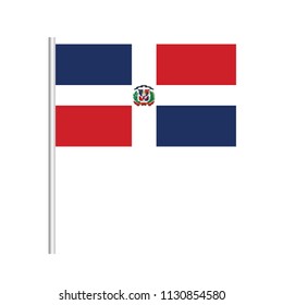 Dominican Republic Icon vector illustration,National flag for country of Dominican Republic isolated, banner vector illustration. Vector illustration eps10.