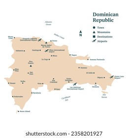 Diseño de mapas vectoriales de la República Dominicana