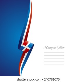 Dominican Republic left side brochure cover vector