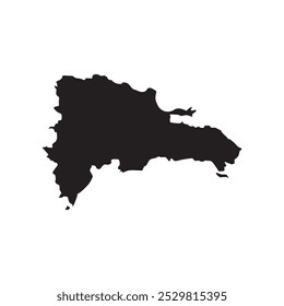 Dominican Republic Map Icon Element Design