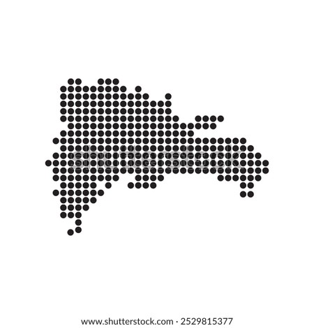 Dominican Republic Map Icon Element Design