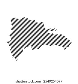 dominican republic map icon illustration design