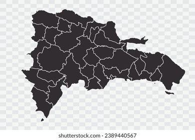 Dominican Republic Map iron Color on White Background quality files Png