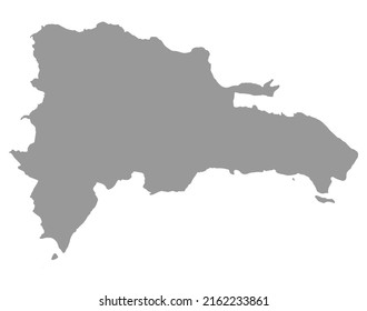 Dominican Republic map on  png or transparent  background