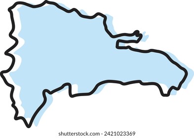 mapa de la república dominicana, vector de la república dominicana, esquema de la república dominicana, república dominicana