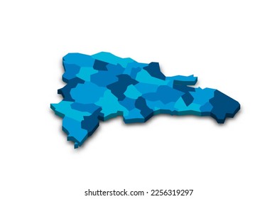 Dominican Republic political map of administrative divisions