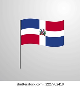 Dominican Republic waving Flag