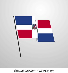 Dominican Republic waving flag