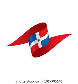 Dominicana flag, vector illustration