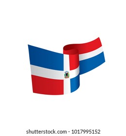 Dominicana flag, vector illustration