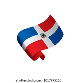 Dominicana flag, vector illustration