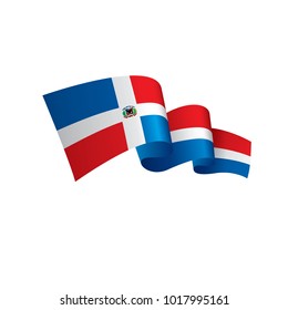Dominicana flag, vector illustration