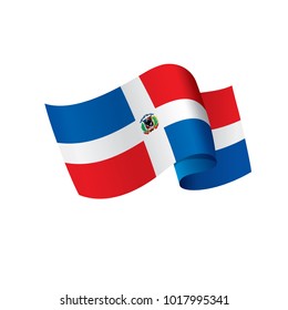 Dominicana flag, vector illustration